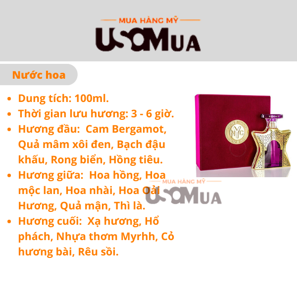 Nước Hoa BOND NO.9 Dubai Garnet EDP