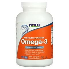 Viên Uống Dầu Cá Omega-3 NOW 1000mg Fish Oil, 180EPA/120 DHA