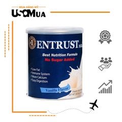 Sữa Bột Dành Cho Người Tiểu Đường ENTRUST Nonfat Dry Milk No Sugar Added 400g