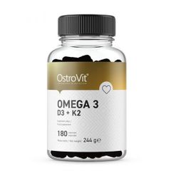 Viên Uống Dầu Cá OSTROVIT Omega 3, D3 + K2