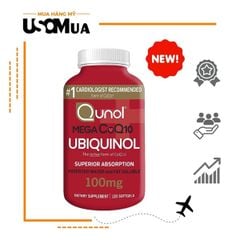 Viên Uống Hỗ Trợ Tim Mạch QUNOL Mega CoQ10 Ubiquinol 100mg