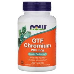 Viên Uống NOW GTF Chromium 200mcg