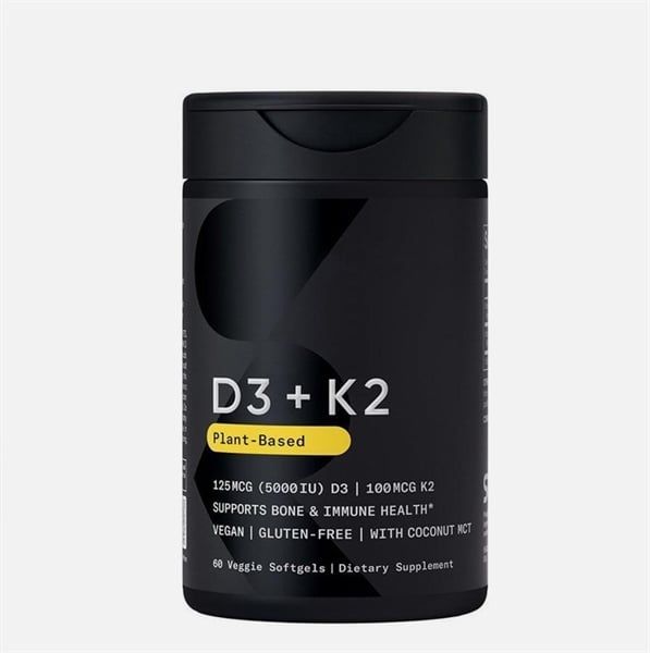 Viên Uống SPORTS RESEARCH D3 + K2 Plant-Based