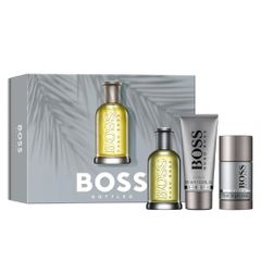 Set Nước Hoa BOSS Hugo Bottled EDT 100ml + Shower Gel 100ml+ Deodorant Stick 75ml