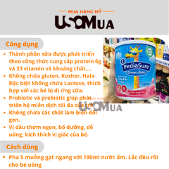 Sữa Bột ABBOTT PediaSure Grow & Gain Strawberry Shake Mix