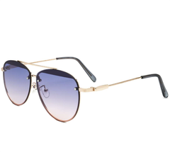 Kính GUESS Factory Women's Rose Gold Aviator Sunglasses GF0386/SB Size 63