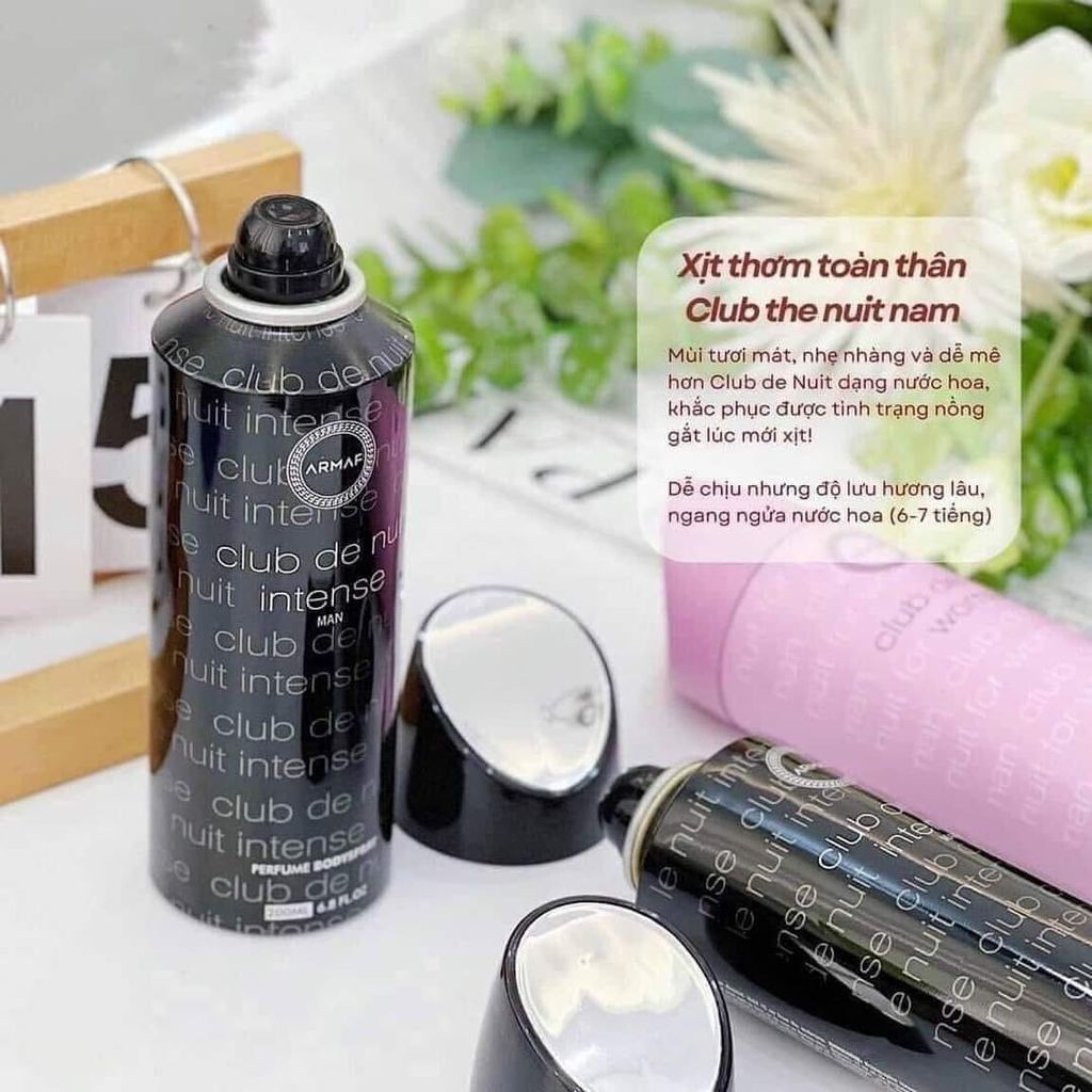 Xịt Toàn Thân ARMAF Club De Nuit Perfume Body Spray Intense Men