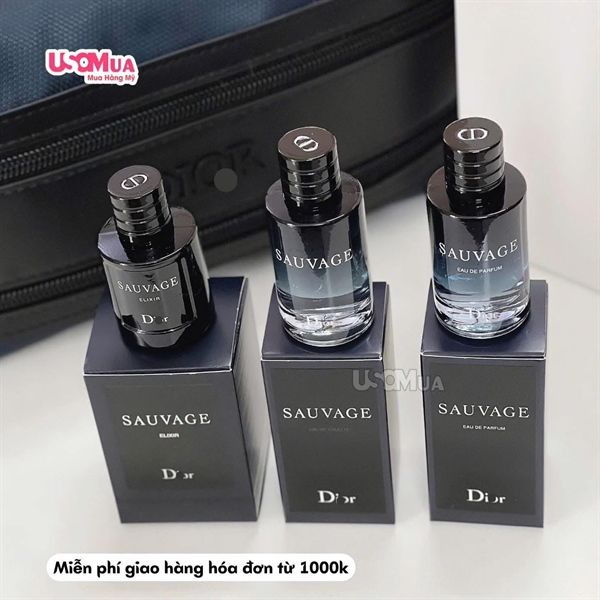 Set Nước Hoa DIOR Sauvage Elixir 7.5ml + EDT 10ml + EDP 10ml