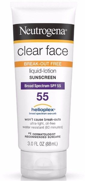 Kem Chống Nắng NEUTROGENA Clear Face Break-Out Free SPF 55, 88ml