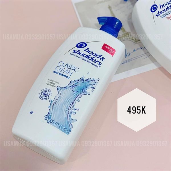 Dầu Gội HEAD & SHOULDERS Classic Clean, 1.28L