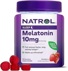 Kẹo Dẻo Hỗ Trợ Ngủ Ngon NATROL Gummies Melatonin 10mg Strawberry