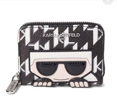 Ví KARL LAGERFELD Paris Maybelle SLG Small Wallet Black/White One Size