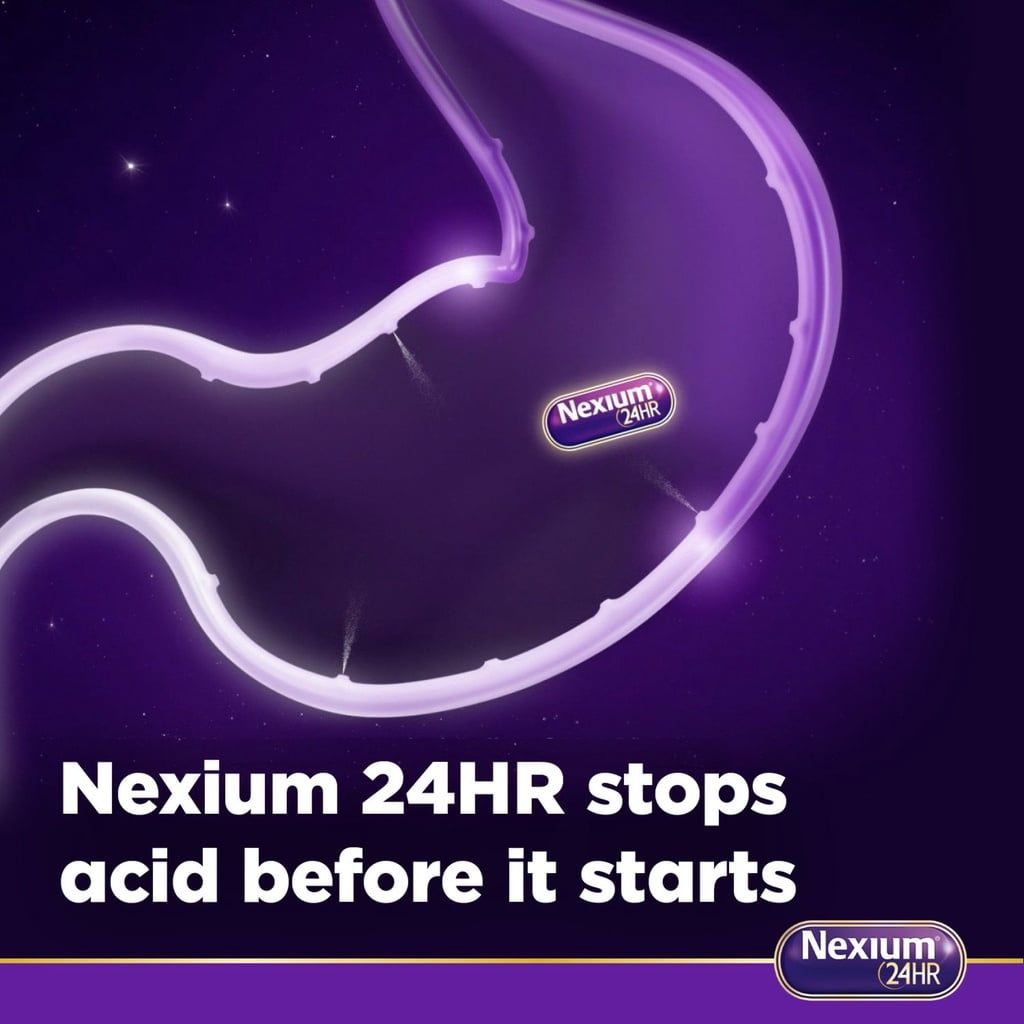 Viên Uống NEXIUM 24HR Treats Frequent Heartburn Capsules