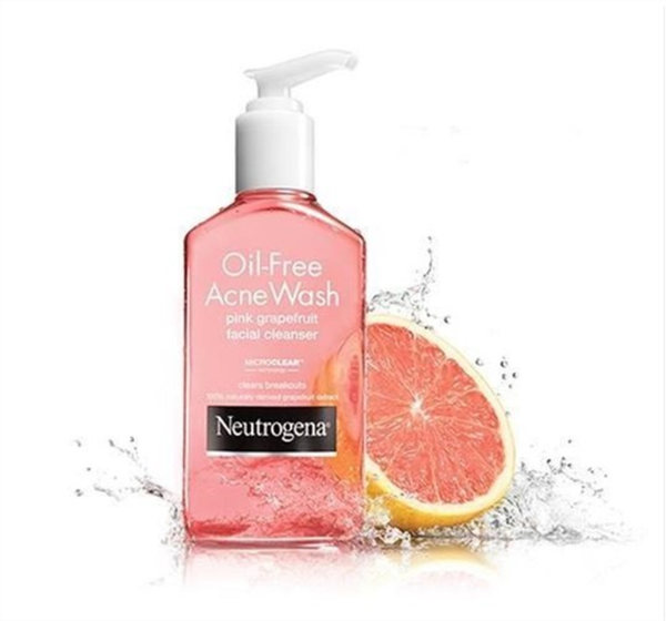 Sữa Rửa Mặt NEUTROGENA Oil Free Acne Wash Pink Grapefruit Facial Cleanser, 177ml