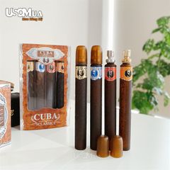 Set Nước Hoa Nam CUBA Classic EDT Cuba Gold 35ml + Blue 35ml + Red 35ml + Orange 35ml