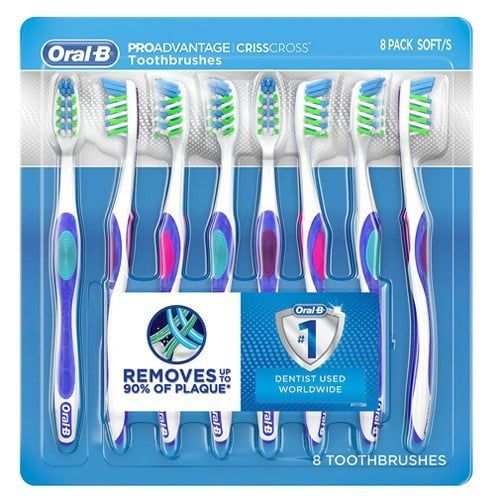 Bàn Chải ORAL-B ProAdvantage CrissCross, 8 Pack Soft/S