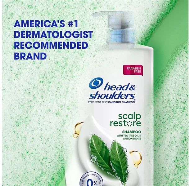 Dầu Gội HEAD & SHOULDERS Scalp Restore Dandruff Shampoo With Tea Tree Oil & Antioxidants