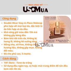 Kem Nền ESTEE LAUDER Double Wear Stay-in-Place Makeup Teint Longue Tenue Intransférable SPF 10/PA++, 30ml