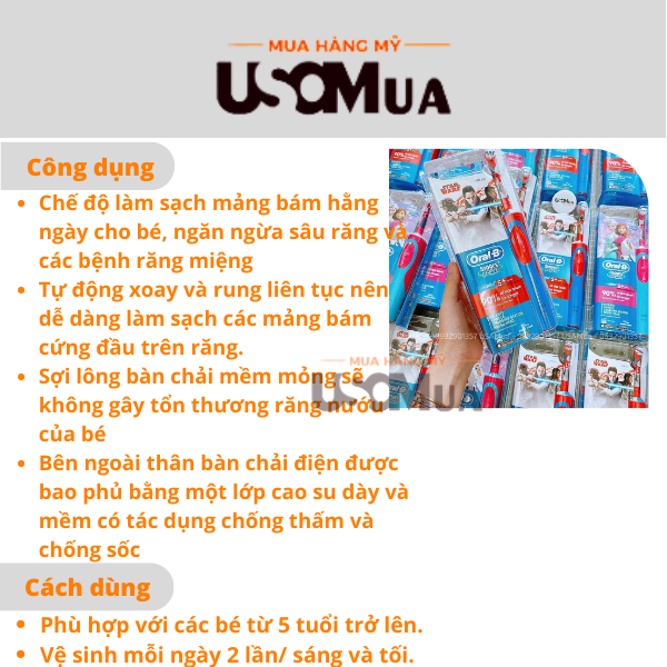 Bàn Chải Pin ORAL-B Disney Frozen II Cho Bé 3+