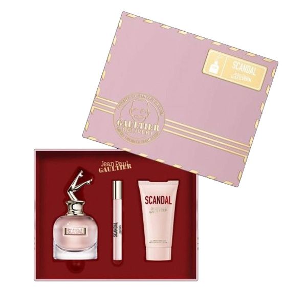 Set Nước Hoa JEAN PAUL GAULTIER Scandal Edp 80ml + Body Lotion 75ml + Edp 10ml