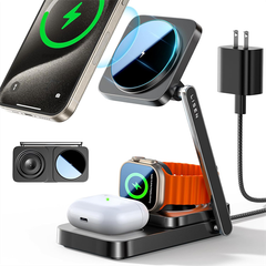 Bộ Sạc LISEN 3in1 Nightstand With Charging Station For Multiple Devices Apple Magsafe