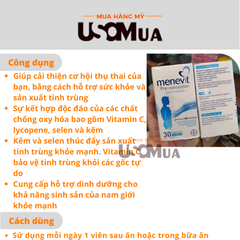 Viên Uống MENEVIT Pre-conception Sperm Health Úc