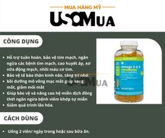 Viên Uống Dầu Cá Omega 3-6-9 MEMBER'S MARK With 1600mg