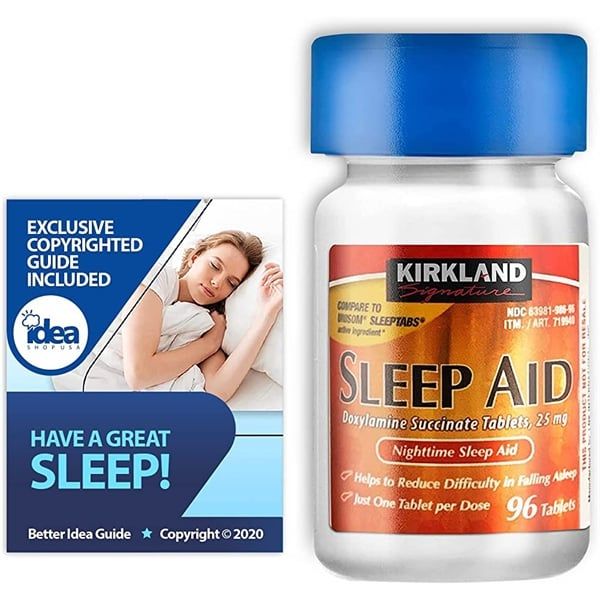 Viên Uống KIRKLAND Sleep Aid Doxylamine Succinate Tablets 25mg