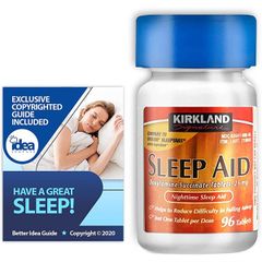 Viên Uống KIRKLAND Sleep Aid Doxylamine Succinate Tablets 25mg