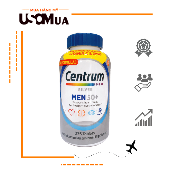 Viên Uống CENTRUM Silver Men 50+ New Formula