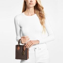 Túi MICHAEL KORS Mercer Extra-Small Logo And Leather Crossbody Bag Small 35T1GM9C0I