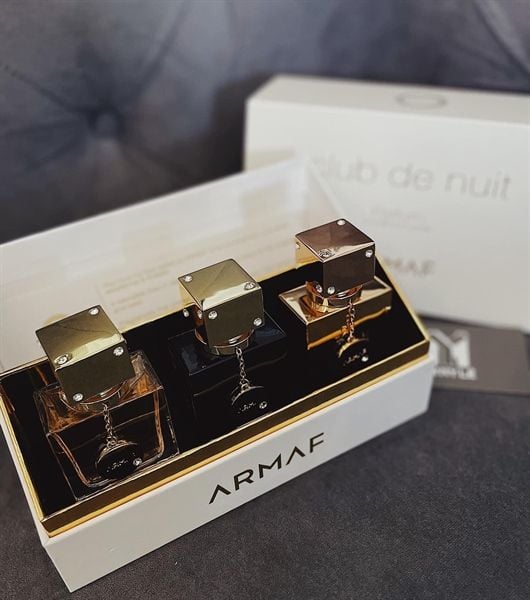 Set Nước Hoa ARMAF Club De Nuit Parfum Sillage 30ml + Intense 30ml + Milestone 30ml
