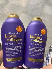 Dầu Xả OGX Thick & Full + Biotin & Collagen