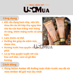Dưỡng Thể VICTORIA'S SECRET Amber Romance Fragrance Lotion Parfumée