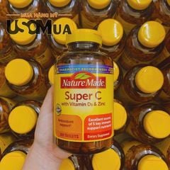 Viên Uống Hỗ Trợ Miễn Dịch NATURE MADE Super C With Vitamin D3 & Zinc