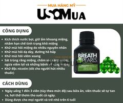 Viên Uống Thơm Miệng BREATH PEARLS Orginal Fresh Mint