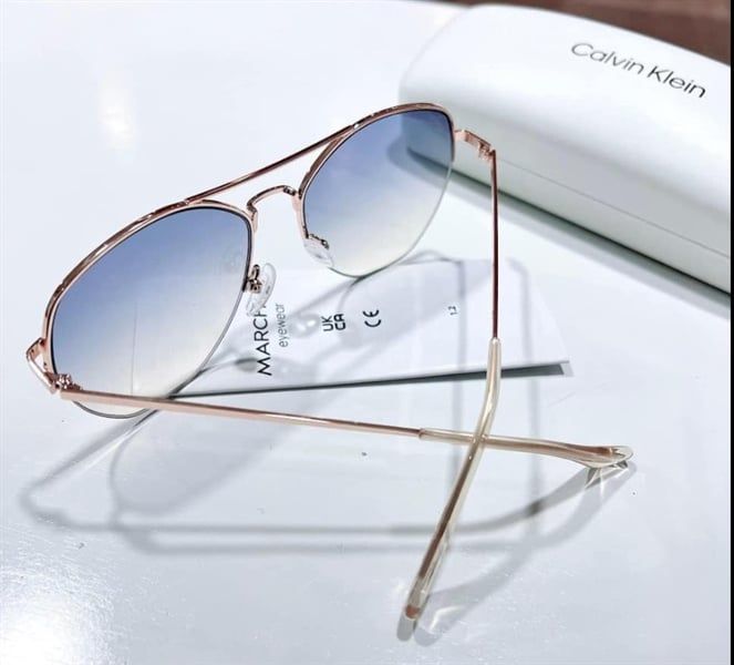 Kính CALVIN KLEIN Blue Gradient Pilot Ladies Sunglasses CK20121S-717 Size 57-17-140mm