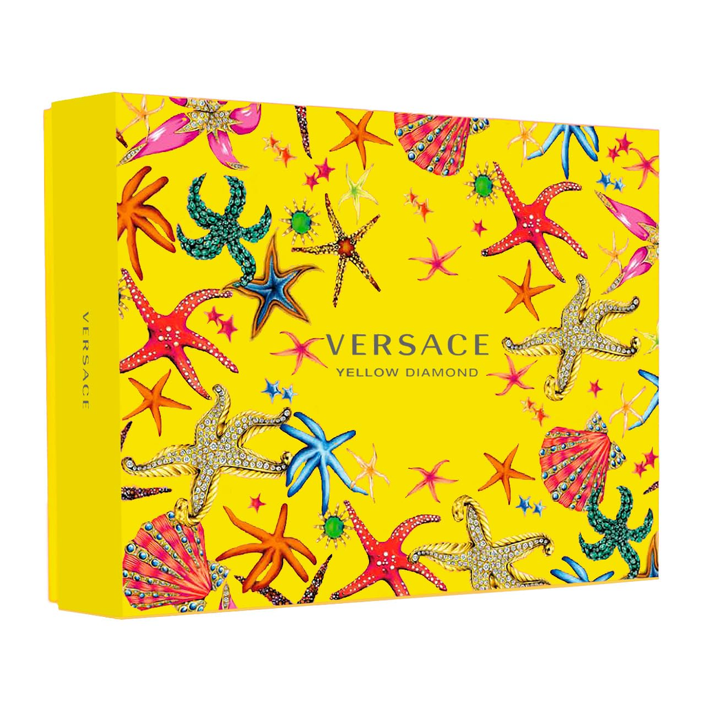 Set Nước Hoa Versace Yellow Diamond EDT 4 Món