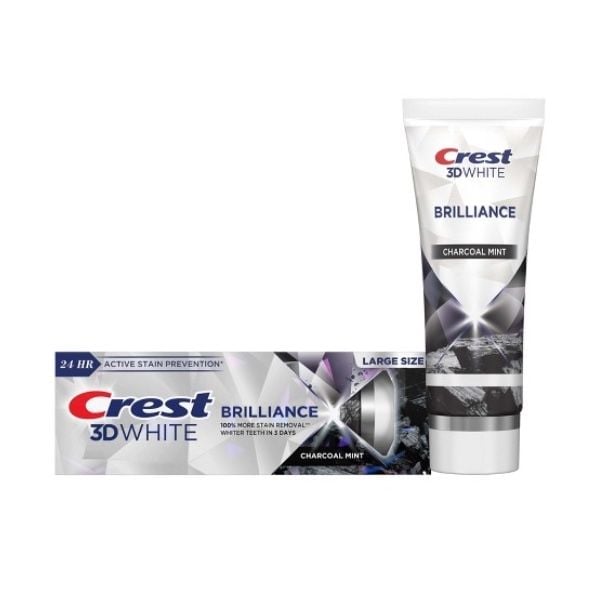 Kem Đánh Răng CREST 3D White Brilliance Charcoal Mint