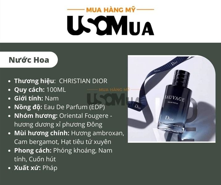 Nước Hoa DIOR Sauvage EDP