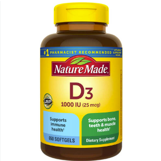 Viên Uống NATURE MADE Vitamin D3 1000 IU