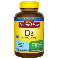 Viên Uống NATURE MADE Vitamin D3 1000 IU