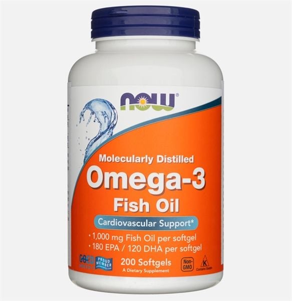 Viên Uống NOW Omega-3 Fish Oil