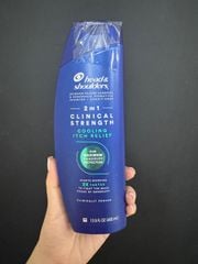 Dầu Gội Trị Gàu HEAD & SHOULDERS 2in1 Clinical Strength Cooling Itch Relief Our Maximum Dandruff Protection