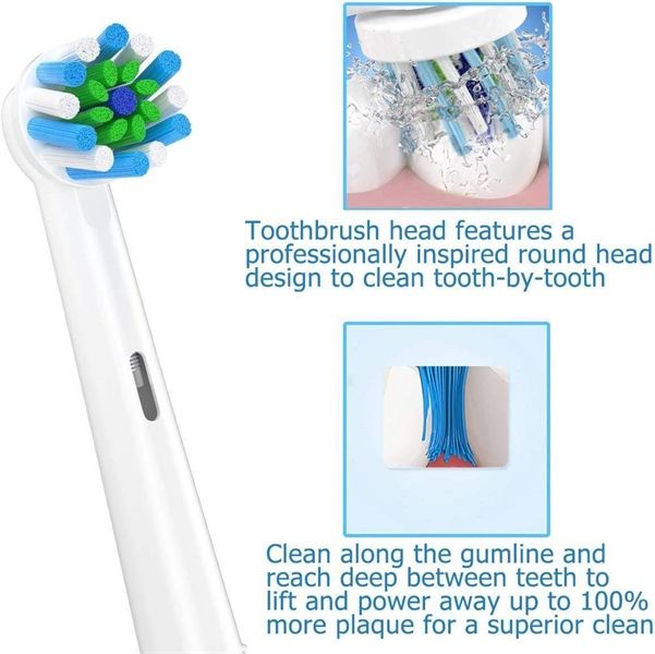 Set Đầu Bàn Chải Điện SOFT BRISTLES 4Pcs.Brushheads Fit For Electrotoothbrushes