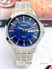Đồng Hồ Nam CITIZEN Quartz Blue Dial 41mm BF2011-51L Silver