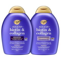 Set Gội Xả OGX Thick & Full + Biotin & Collagen Volume & Texture 385ml x 2