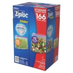 Túi SCJOHNSON Ziploc Slider 2in1 Storage Bag Variety Pack 166 Túi