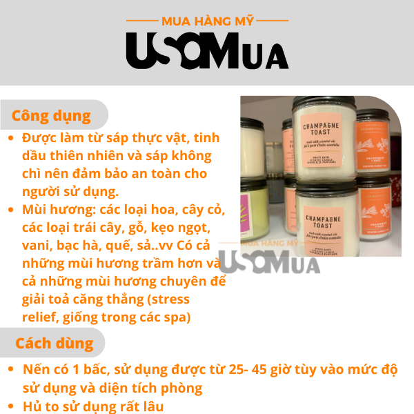 Nến Thơm BATH & BODY WORKS BBW