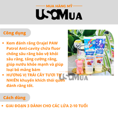 Kem Đánh Răng ORAJEL Anti Cavity Toothpaste Fluoride, 119g